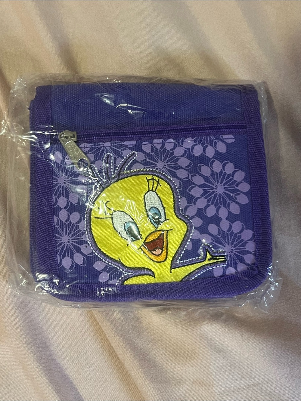 NWT Tweety Purple Kids Bag with Tweety Bird Patch